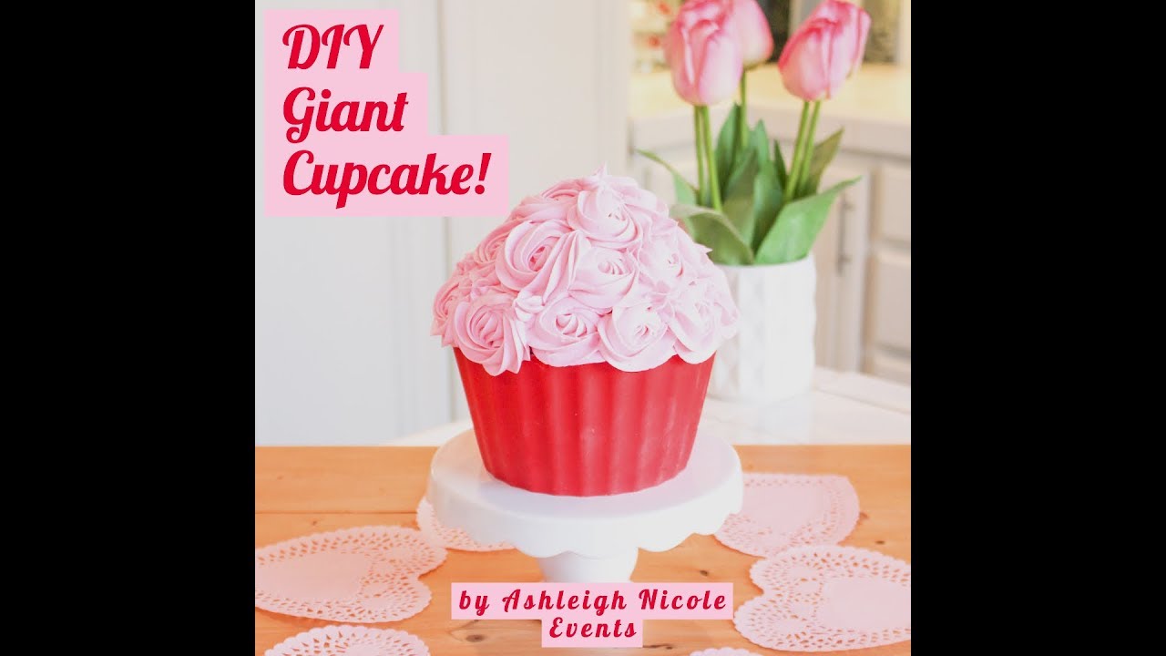 DIY GIANT CUPCAKE!!!THE PERFECT SMASH CAKE!
