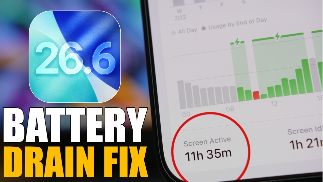 iOS 26.6 - How To FIX Battery DRAIN on iPhone !