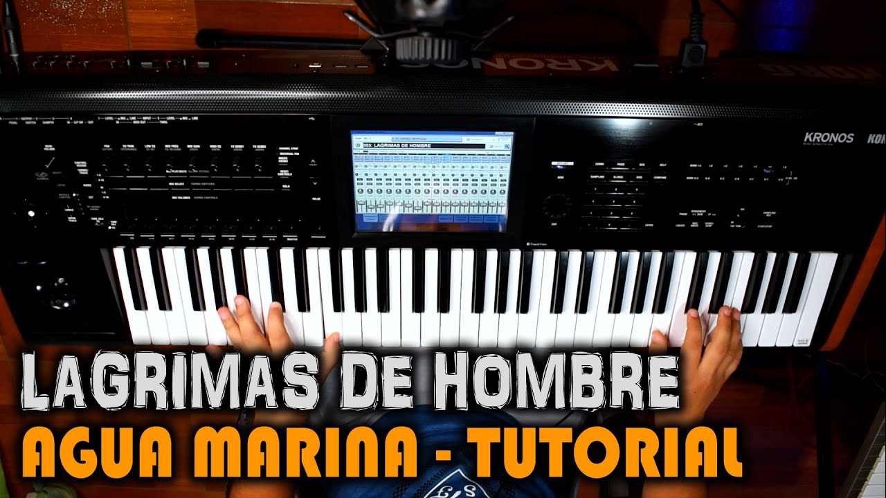 LAGRIMAS DE HOMBRE ➤ AGUA MARINA 🔥| TUTORIAL TECLADO 🎹