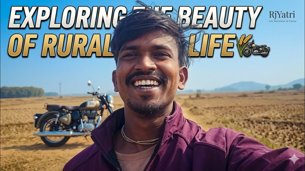Exploring the Beauty of Rural Life 🏍️🌾