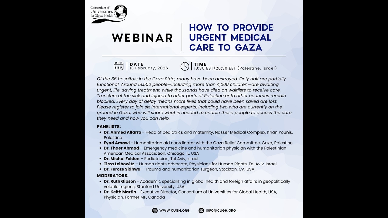 How to Provide Urgent Medical Care to Gaza