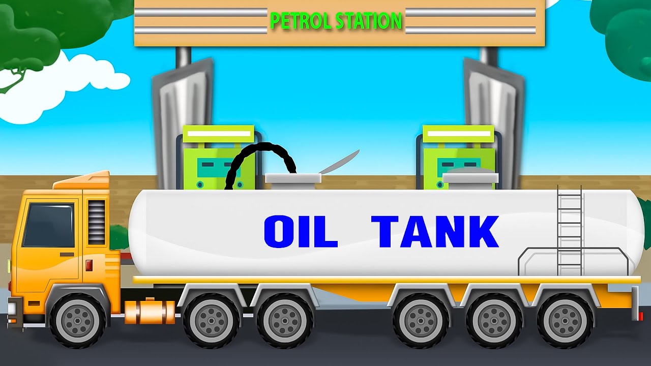 Oil Tanker + More vehicles Formation and Uses Video For Kids
