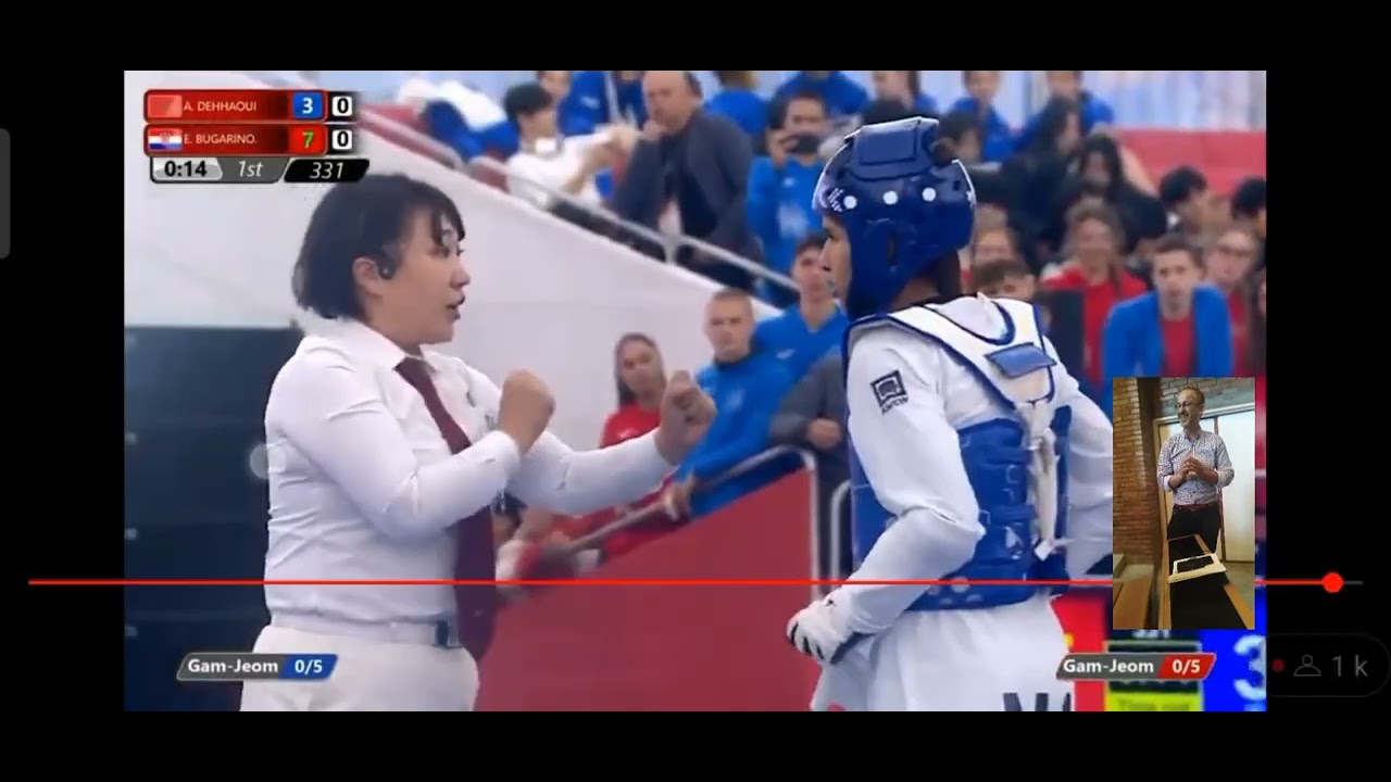 SF -55 KG MAR Amina Dahhaoui & CRO Ema Bugarunovic #taekwondo