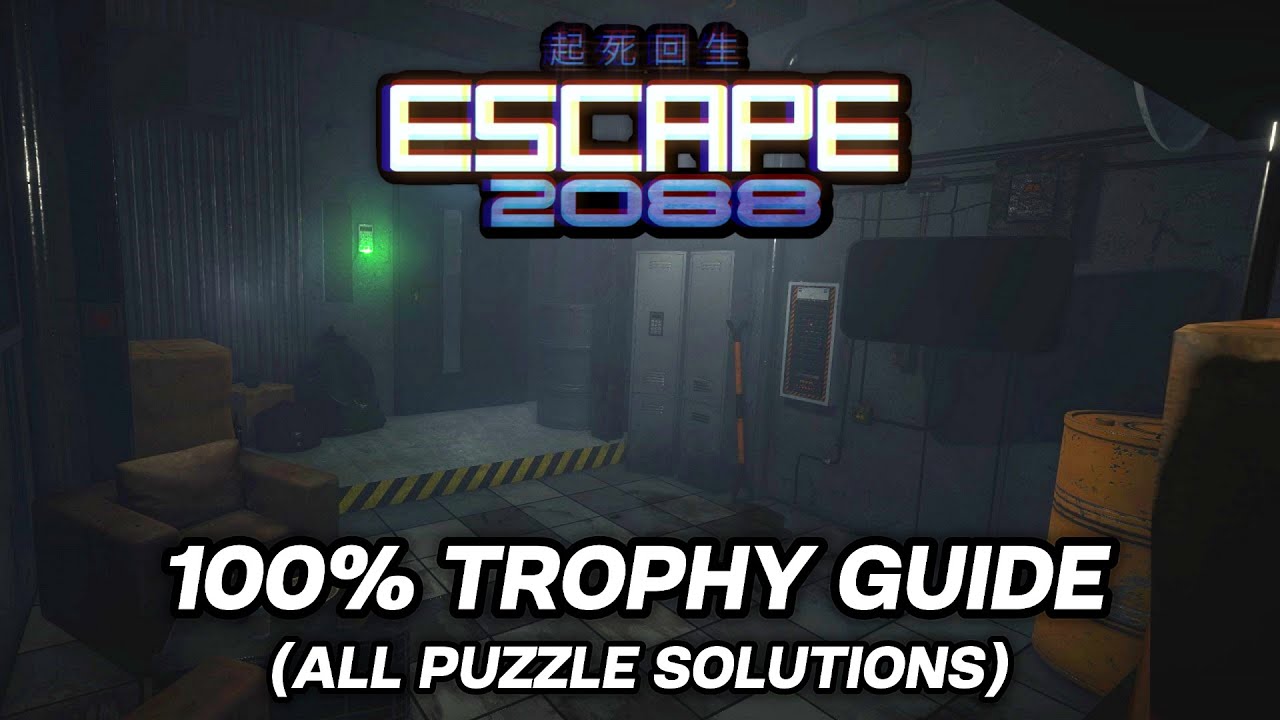 Escape 2088 100% Walkthrough & Trophy Guide (All Escape Room Solutions)