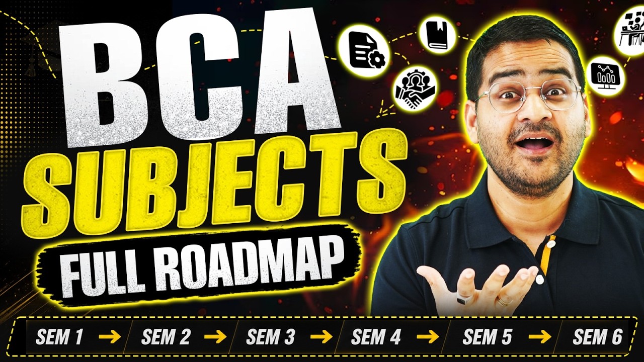 🎯 BCA Subjects 2026 | How Many Subjects Are There in BCA Course? | BCA Full Roadmap #bca