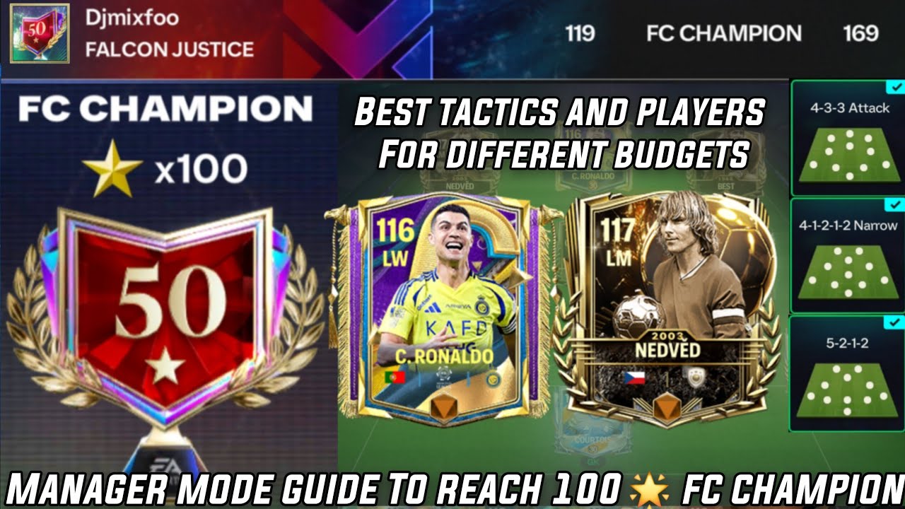 100 🌟✅️ ЛУЧШИЙ РУКОВОДСТВО ПО ТАКТИЧЕСКОЙ ИГРЕ В РЕЖИМЕ МЕНЕДЖЕРА В FIFA CHAMPION FC MOBILE 26 И ...
