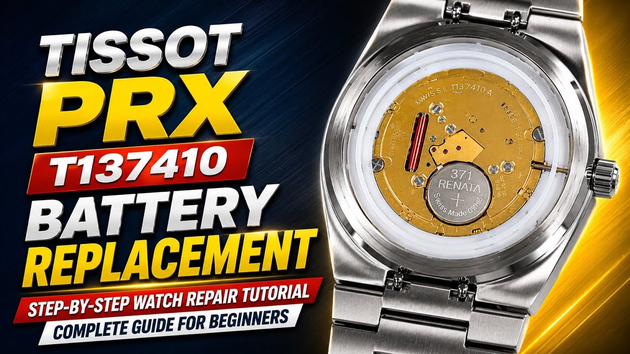 Tissot PRX T137410 Battery Replacement | Step-by-Step Watch Repair Tutorial
