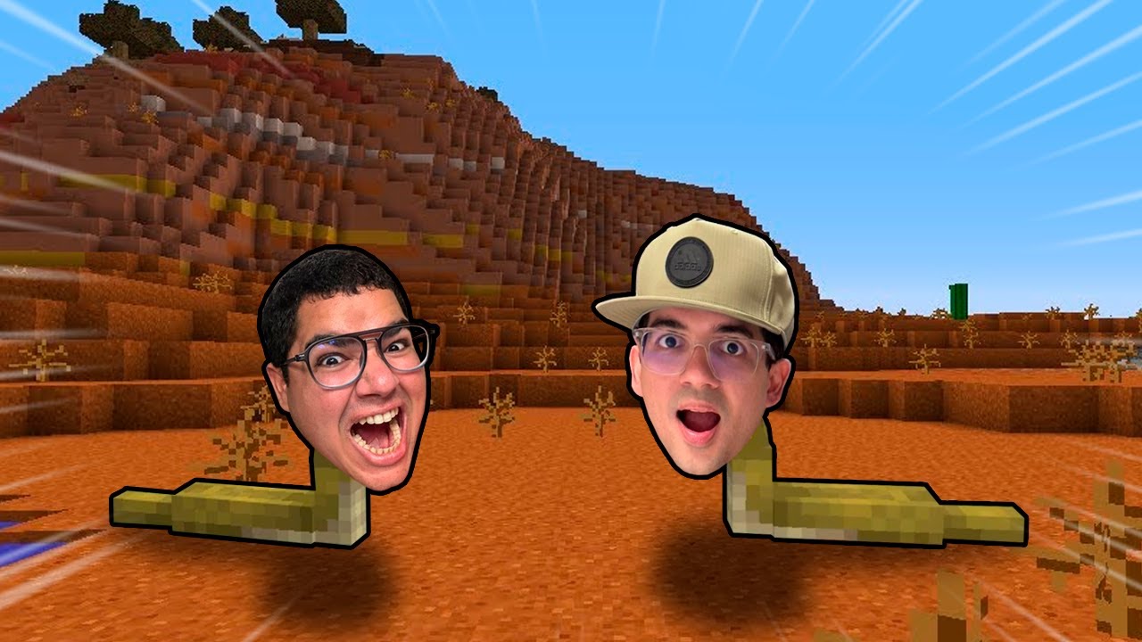 VIRAMOS COBRAS VENENOSAS POR UM DIA NO MINECRAFT!