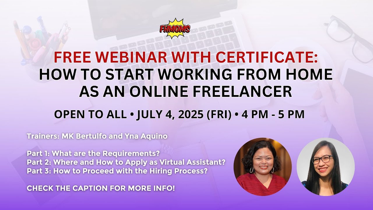 FREE WEBINAR: HOW TO START WORKING FROM HOME