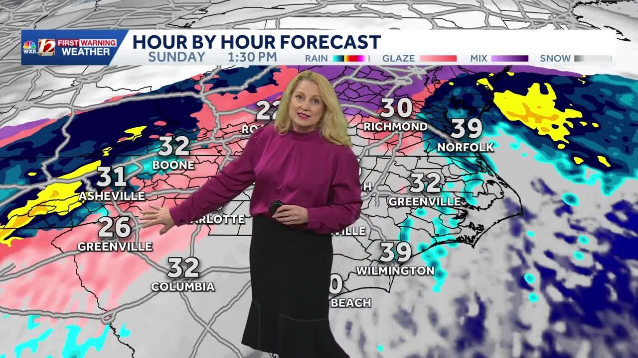 Winter storm conditions update, freezing rain to bring power outages Sunday, Jan. 25 update