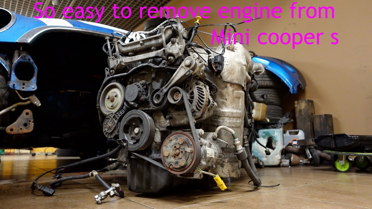 So easy to remove engine from Mini Cooper S