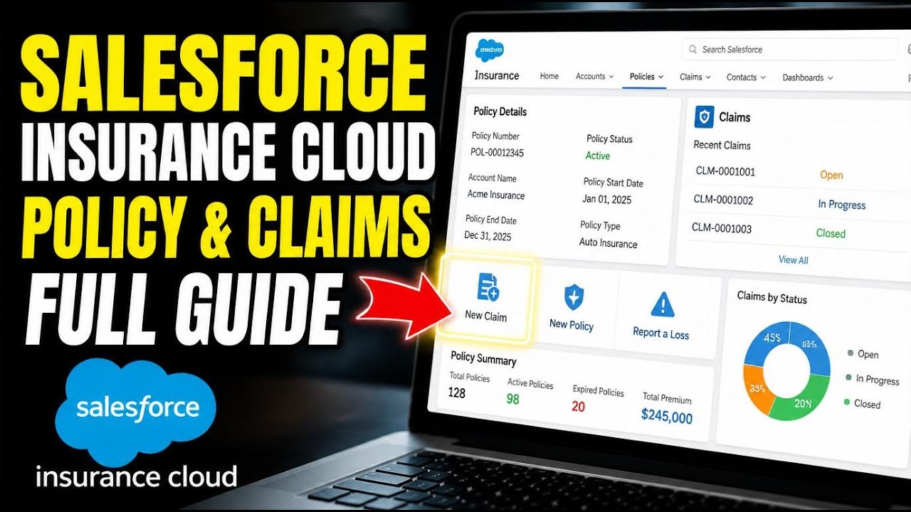 Как подключить Salesforce Insurance Cloud для отслеживания полисов и страховых выплат &mdash; Полное ру...