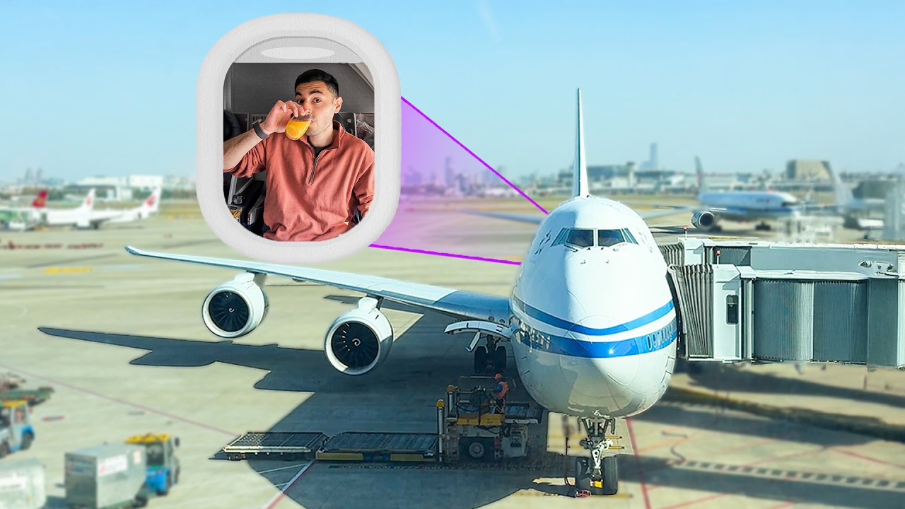 Rare Upper Deck, Flying Upstairs on a 747 | Air China Business Class
