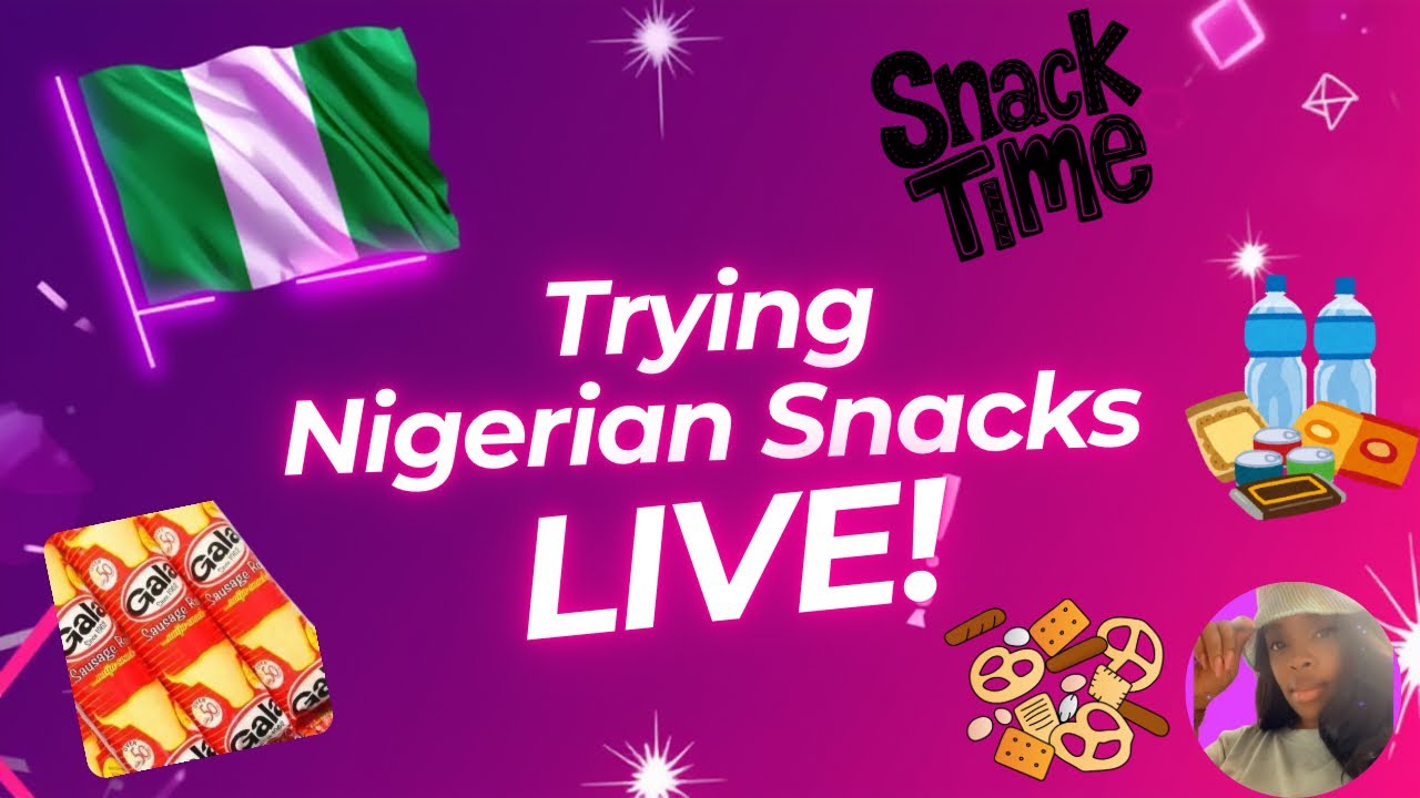пробуем нигерийские закуски 🇳🇬 | дегустация вживую и общение #live #nigeriansnacks #nigeria #naij...