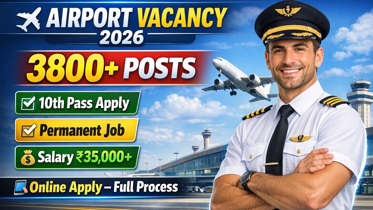 Uddeshya Airlines Vacancy 2026 ✈️ | 3800+ Airport Jobs | 10th Pass | Salary ₹35,000+