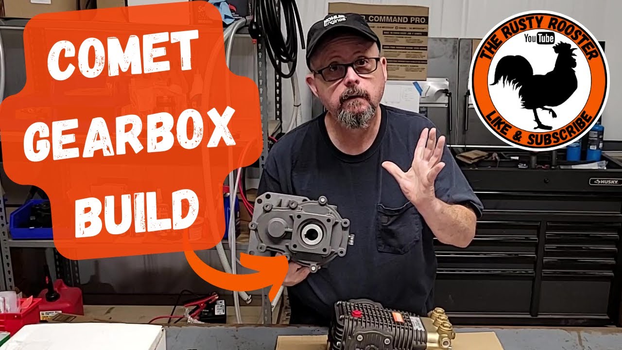 Comet Gearbox Build for 5.5 GPM Pressure Washer EZ ASSEMBLY