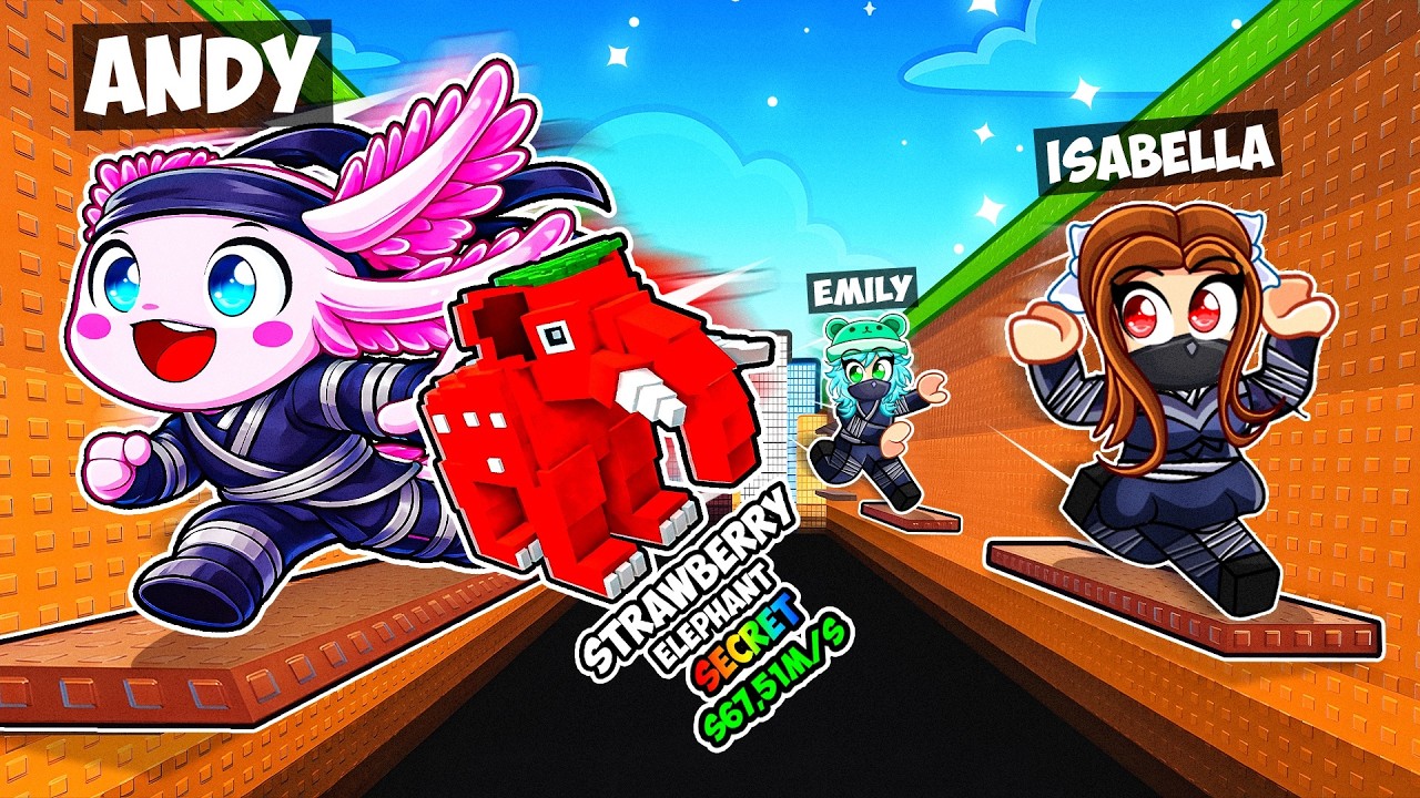 I Became A AXOLOTL NINJA In Roblox PARKOUR For Brainrots...