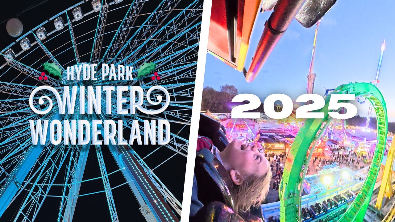 Hyde Park Winter Wonderland 2025 – First-Time Visit Vlog + EPIC Ride POVs!