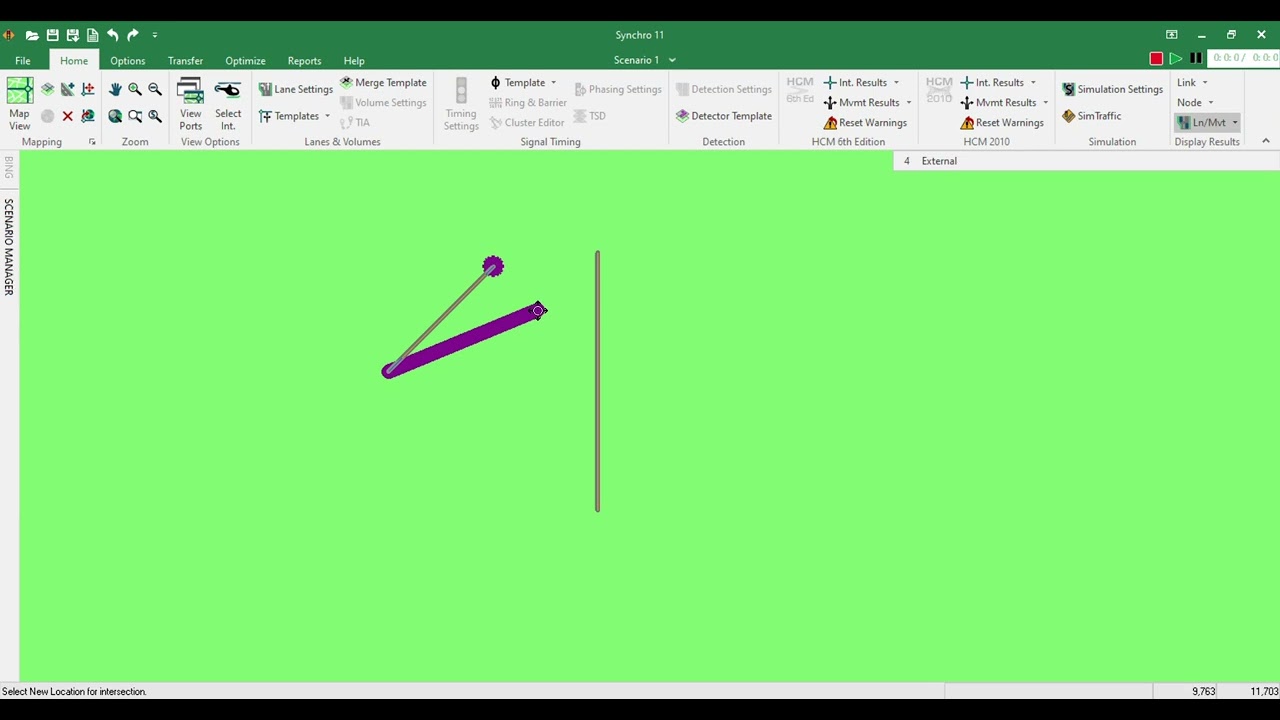 Grade Separated Intersection In Synchro 11
