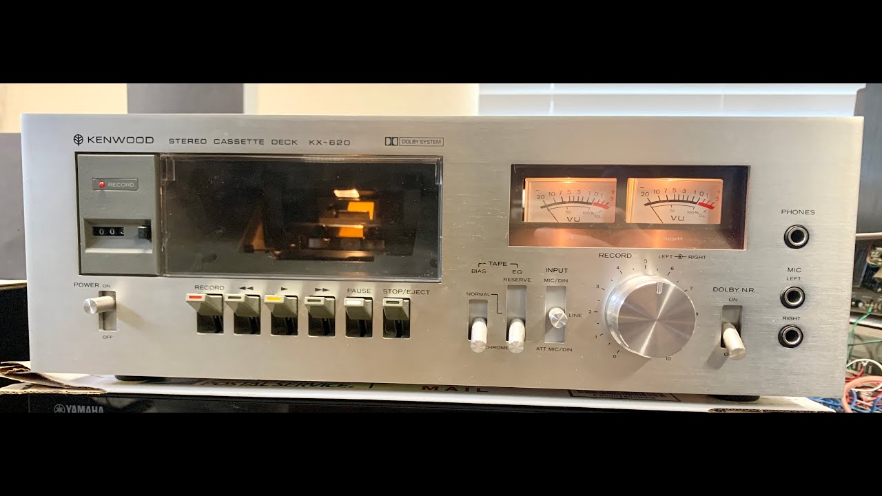 Vintage Kenwood KX 620 Solid State Stereo Cassette Deck; Refurbished Demo