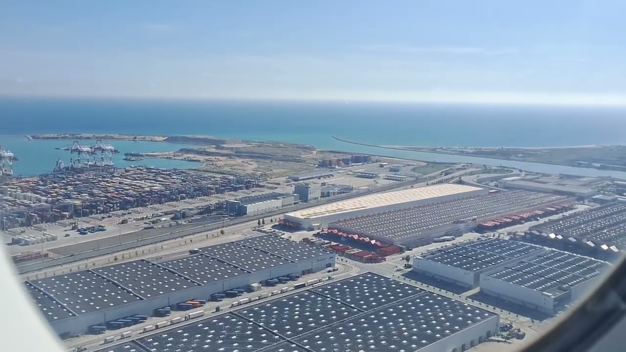 Landing at Barcelona 