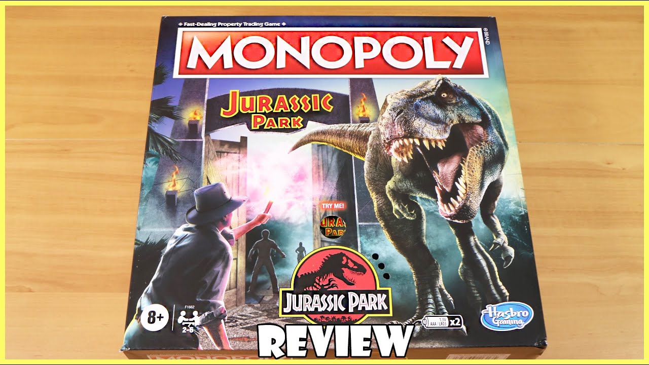 Jurassic Park Monopoly Board Game Review! | Board Game Night