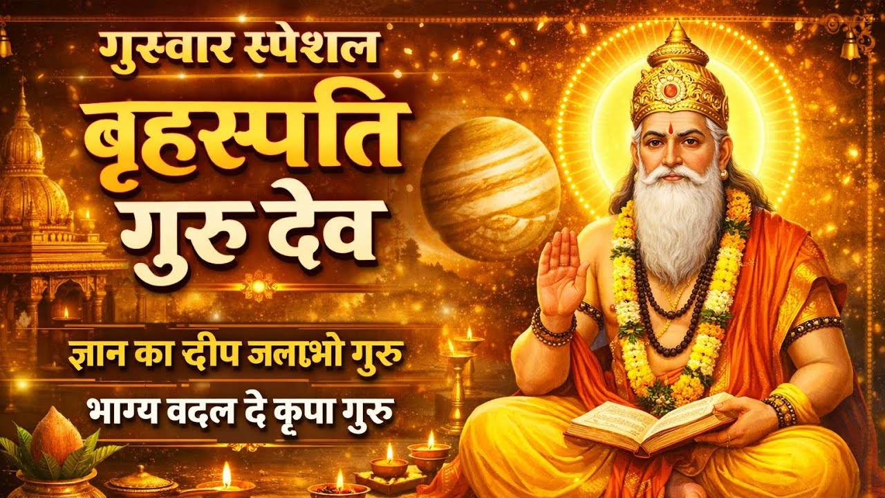 गुरुवार स्पेशल बृहस्पति गुरु देव भजन | ज्ञान का दीप जलाओ गुरु | Guru Brihaspati Bhajan