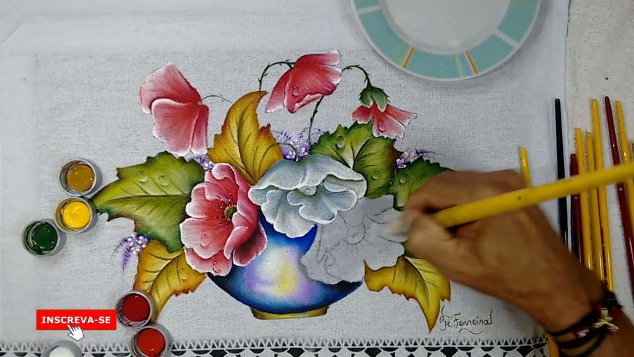 Roberto Ferreira - Vamos Aprender a Pintar Vaso Com Papoulas - P2
