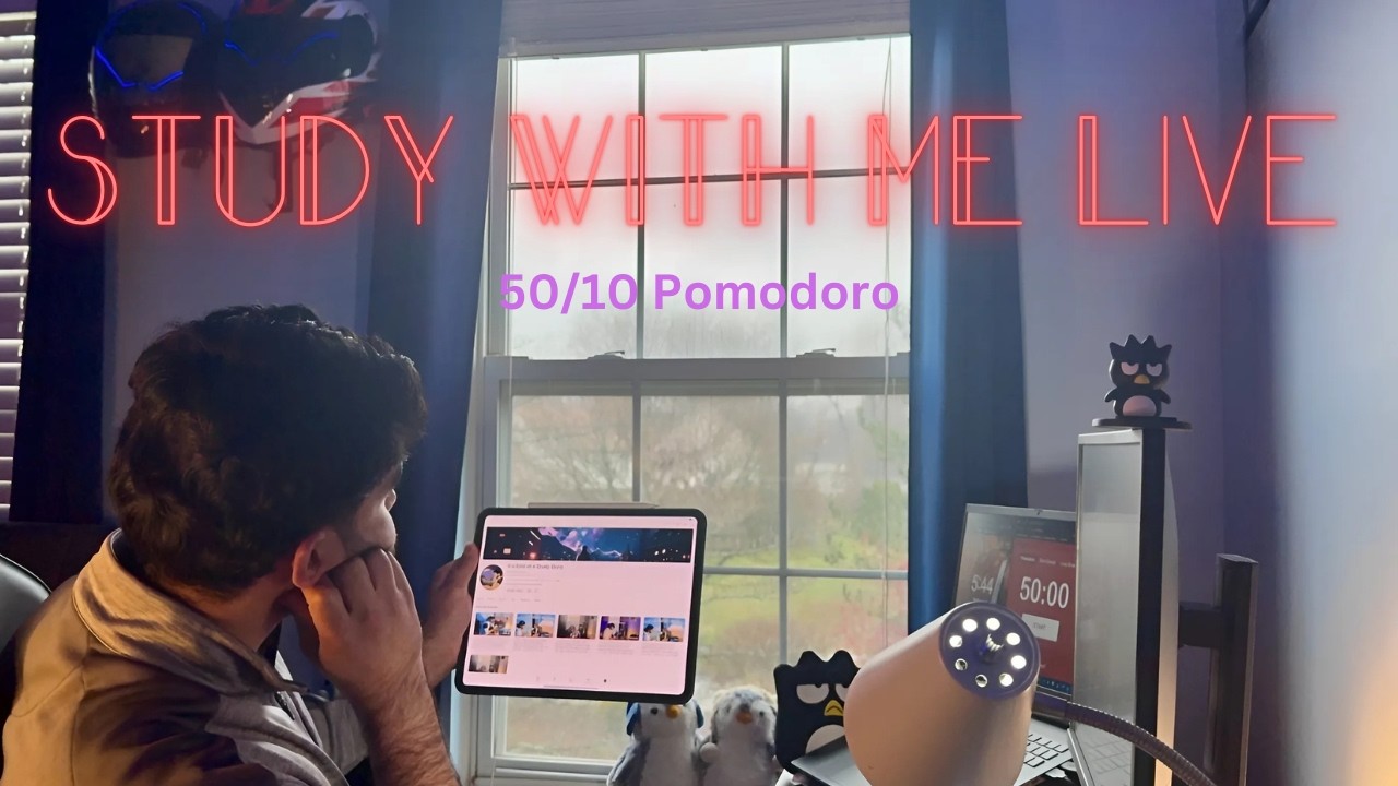 (Part 2) 8 Hour Study With Me LIVE | Med Student - USMLE Step 1 | 50/10/70 Pomodoro (02/18/2026)