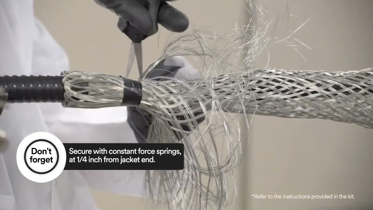3M™ Low Voltage Inline TS Splice Kit for armoured cables – How to install