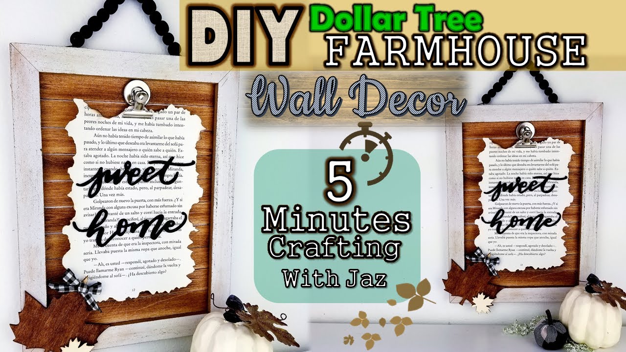 5 MINUTES CRAFTING No. 7 | FALL WALL DECOR | DOLLAR TREE DIY