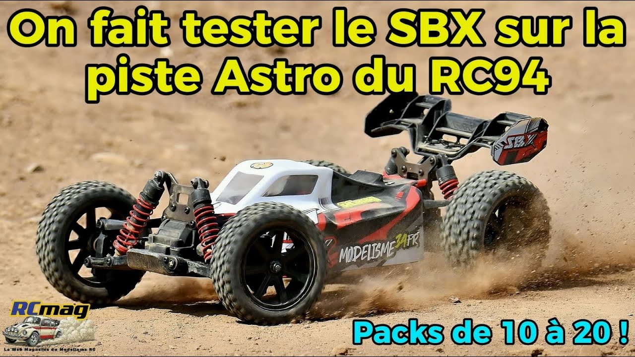 On fait tester le Funtek SBX sur la piste Astro 1/10 du RC94 de Sucy en Brie - Packs de 10 à 20