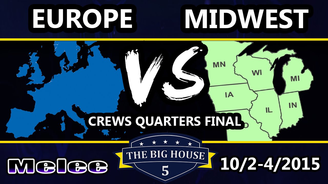 The Big House 5 - Team Midwest Vs. Team Europe - Melee Crews - SSBM
