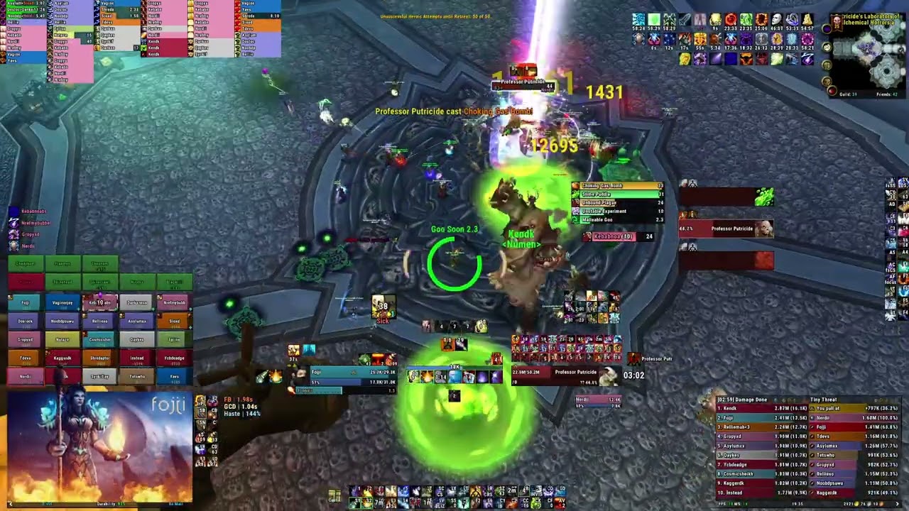 Professor Putricide Heroic #1 World DPS Fire Mage | Fojji WotLK Classic