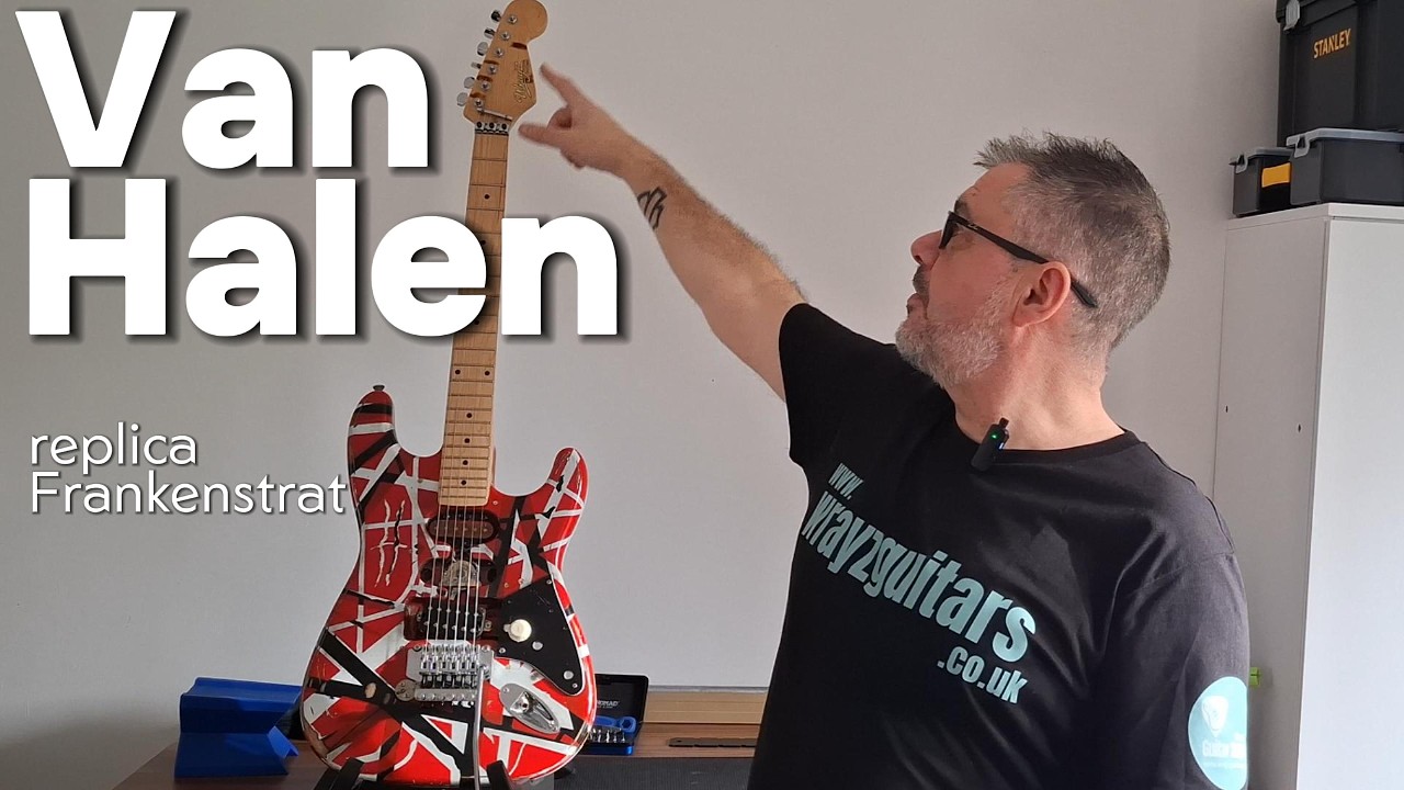 How I Built an Eddie Van Halen Frankenstrat Replica #evh #vanhalen #eddievanhalen @wrayzguitars
