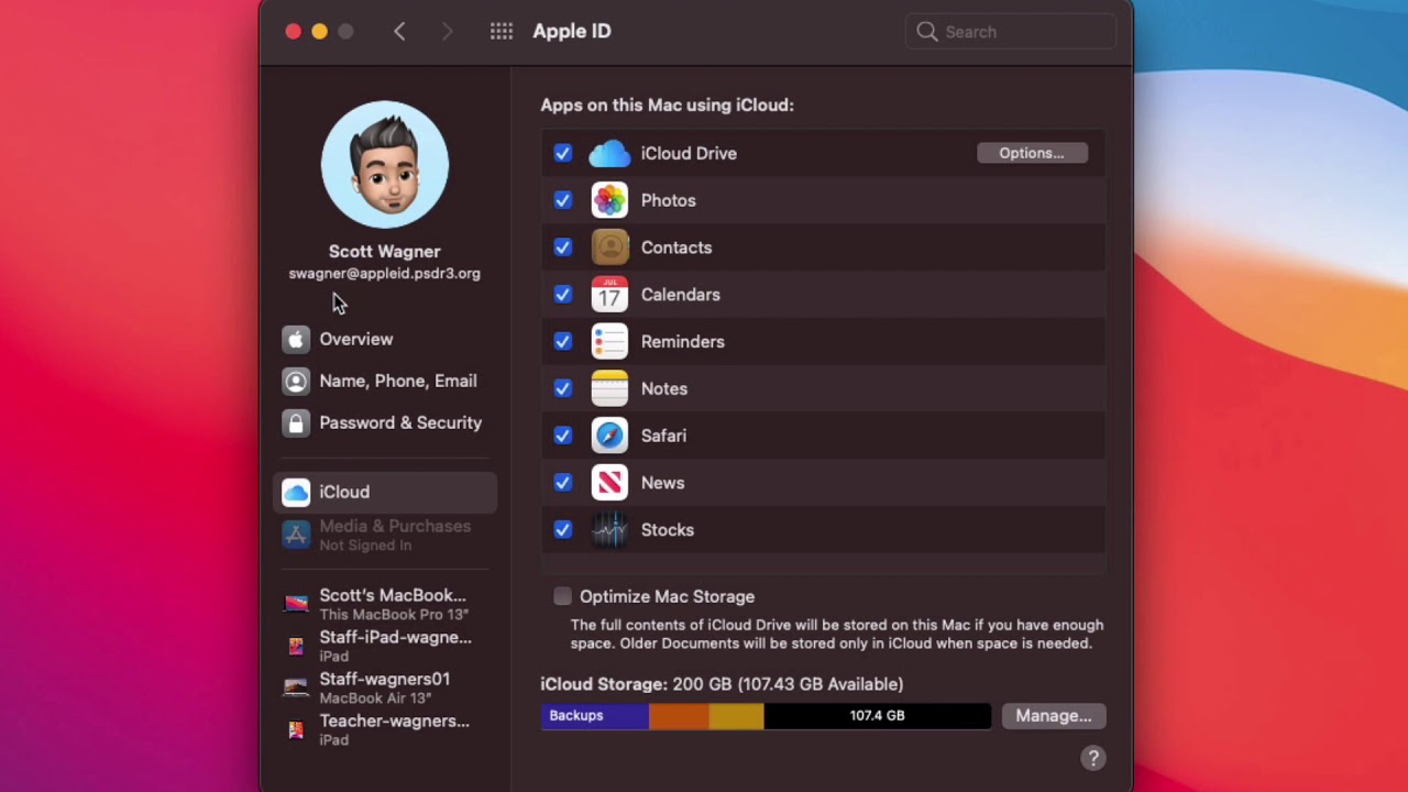 Logging into Your Managed Apple ID/iCloud Account