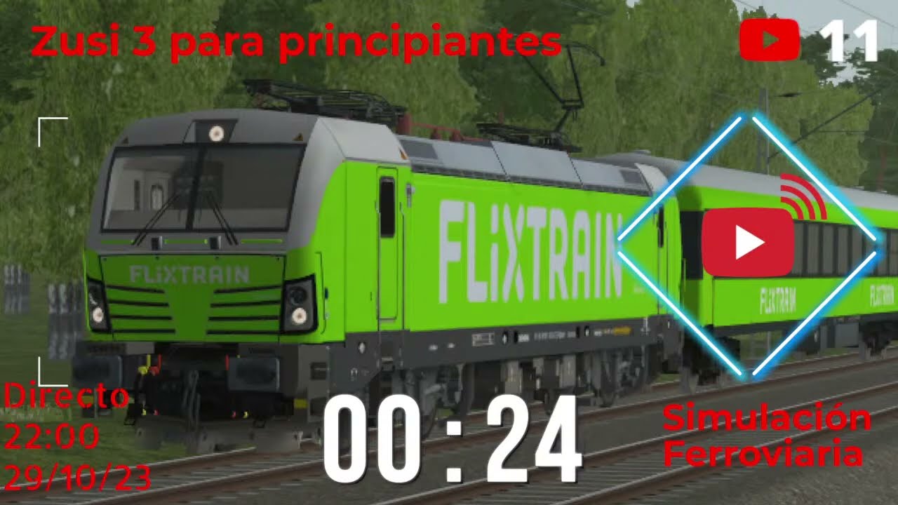 Zusi 3 para principiantes En Directo