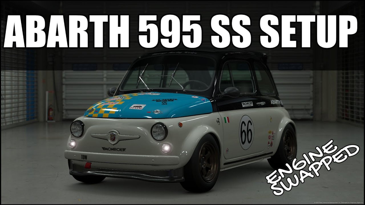 Gran Turismo 7 ABARTH 595 SS [ENGINE SWAP] | TUNE SETUP + REFERENCE LAP
