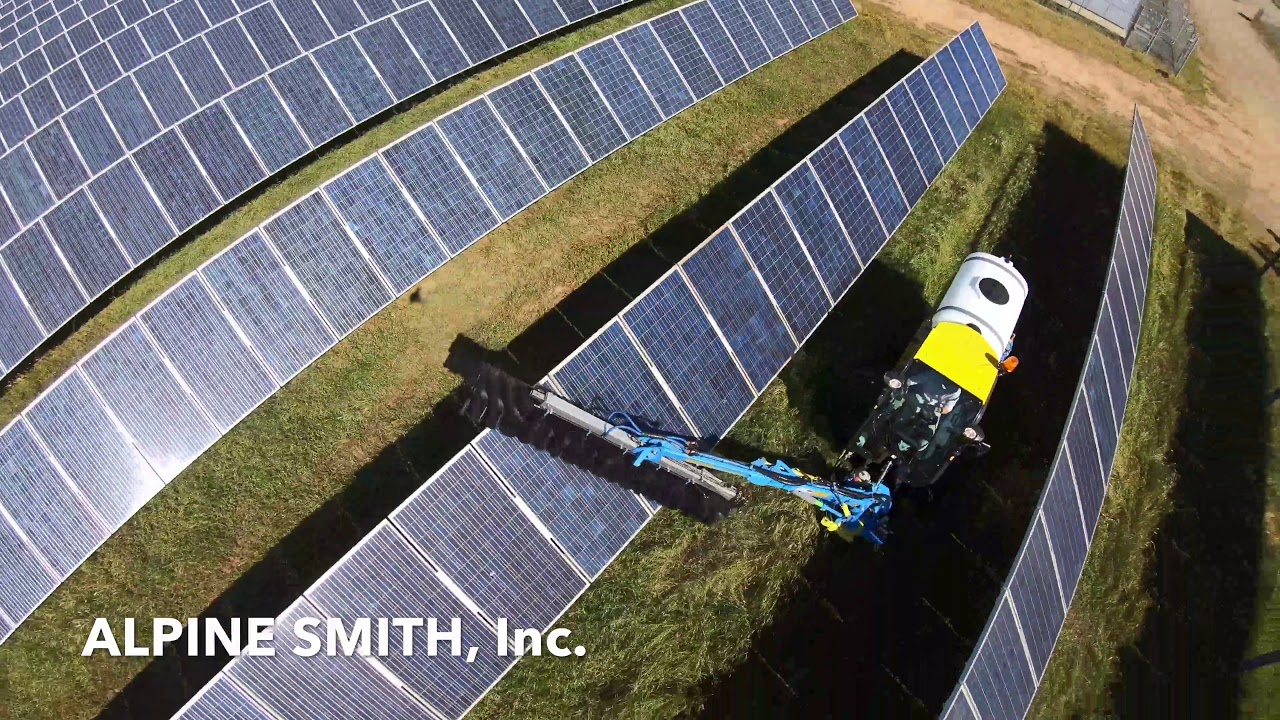 Solar Panel Cleaner on Multihog CX Tractor