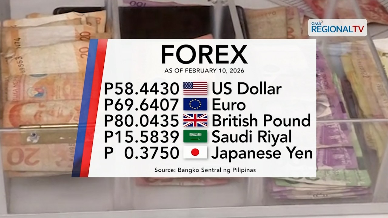 Foreign exchange rate, February 10, 2026 | One Western Visayas