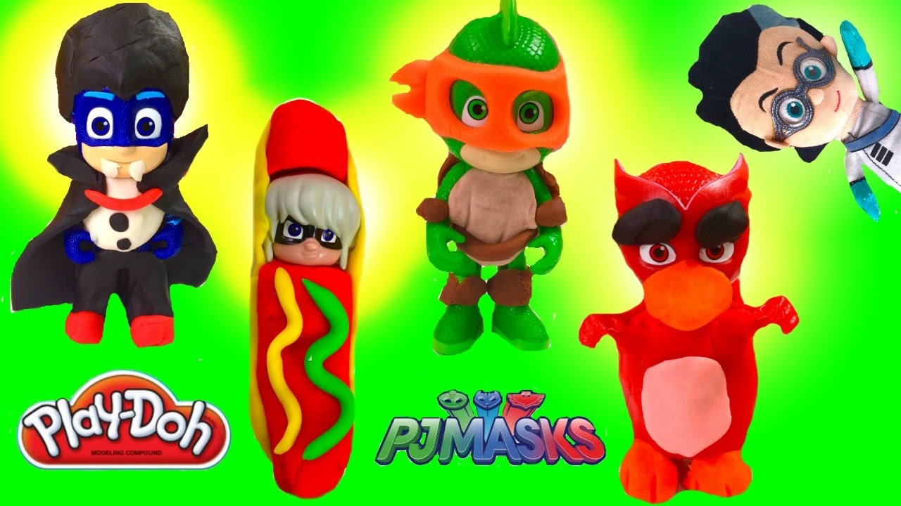 How to Make Easy  PJ Masks DIY Play Doh Halloween Costumes
