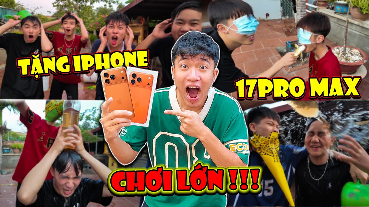 Anh Tóc Xoăn Chơi Lớn !! Tặng Iphone 17Pro Max Cho Trẻ Trâu Nếu Vượt Qua Các Thử Thách Cực Bá Đạo