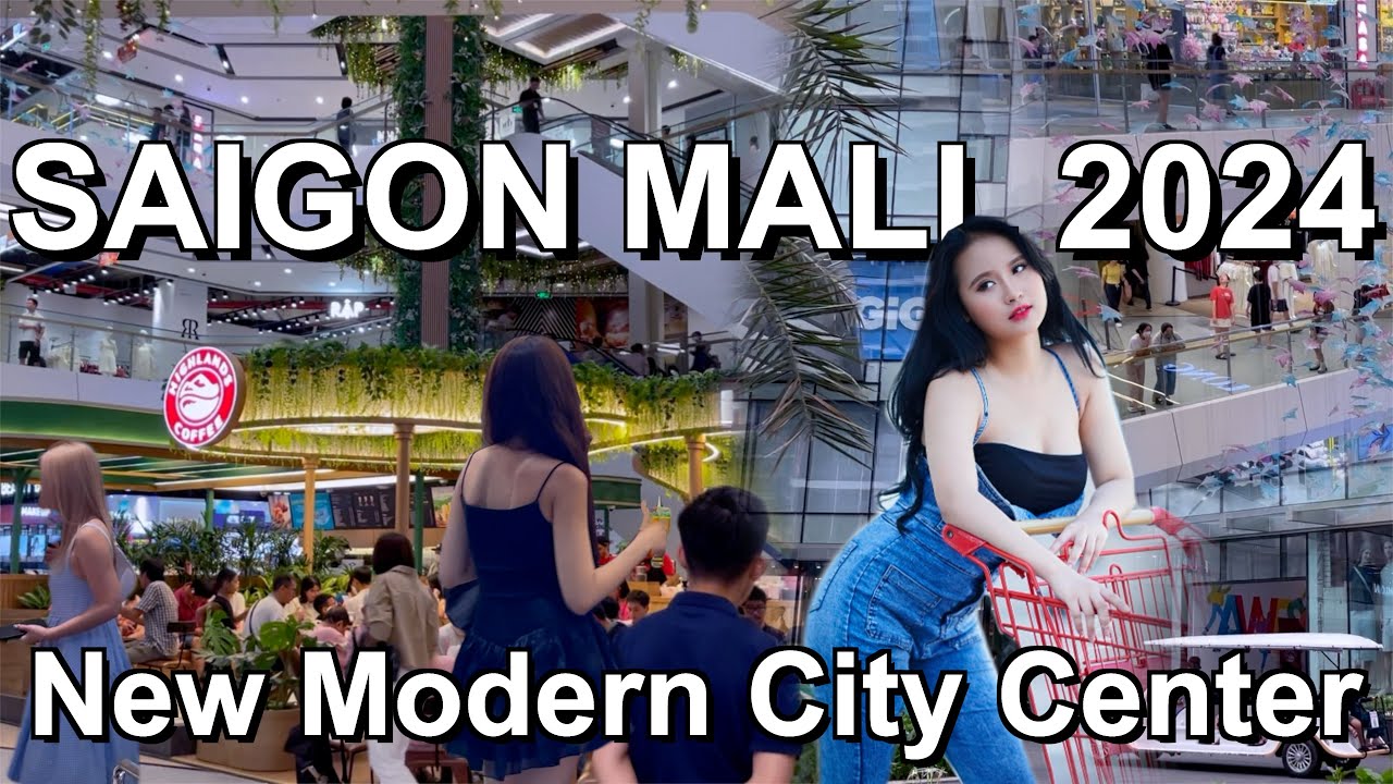 Ho Chi Minh City 🇻🇳 Amazing Saigon Mall, Vietnam, City Center Walking Tour