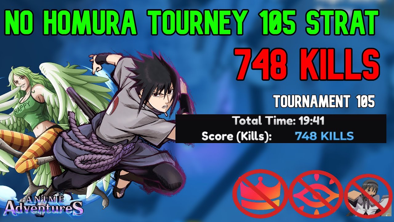 [NO HOMURA/NO UNIQUE OR DIVINE] 748 KILL DOUBLE FARM STRATEGY FOR TOURNAMENT 105 | Anime Adventures