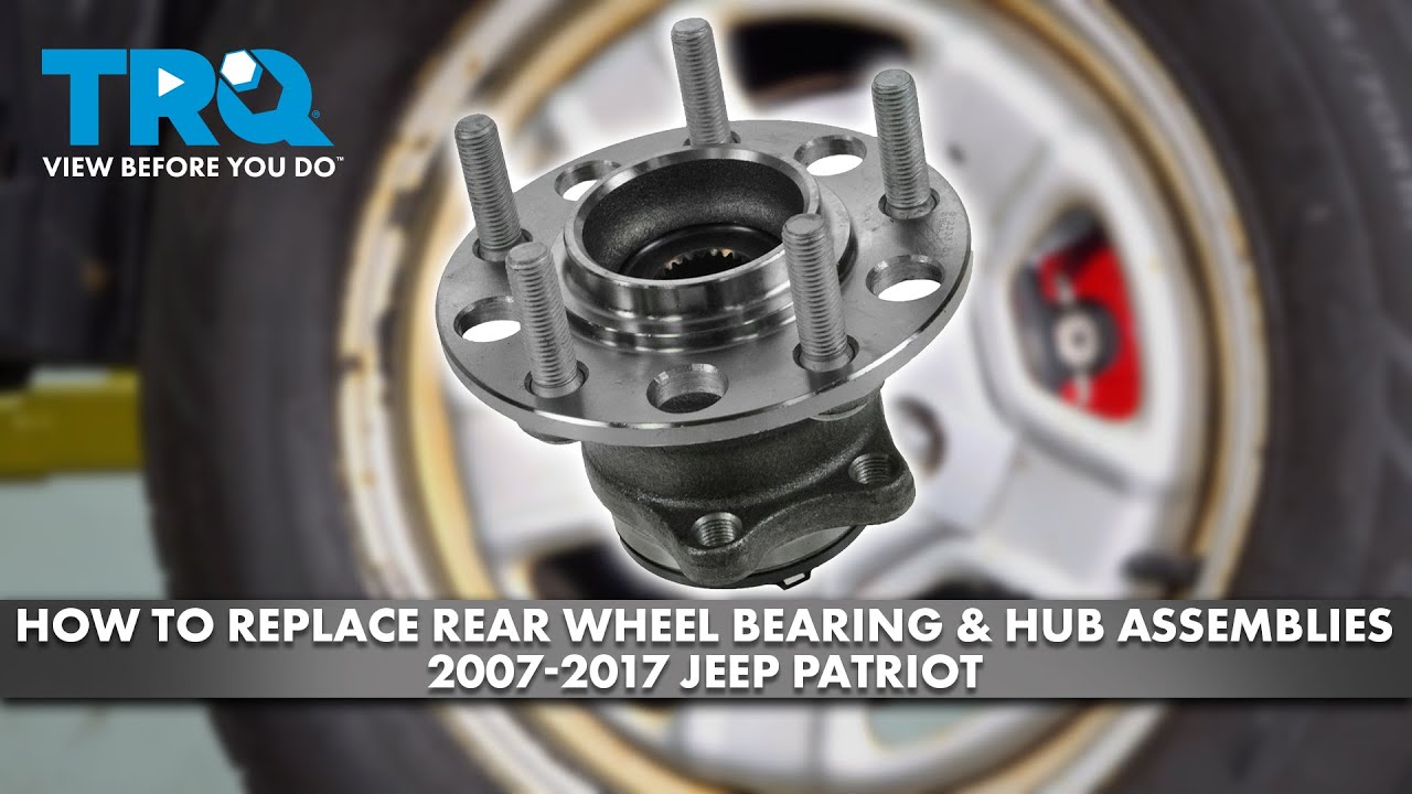 How to Replace Rear Wheel Bearing & Hub Assemblies 2007-2017 Jeep Patriot
