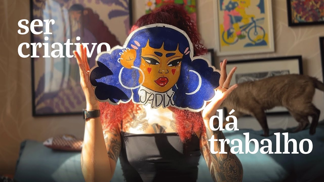 ser criativo dá trabalho (ilustrei uma personagem em acetato e ainda montei o look dela)