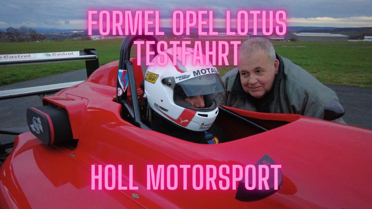 Test und Einstellfahrt Formel Opel Lotus