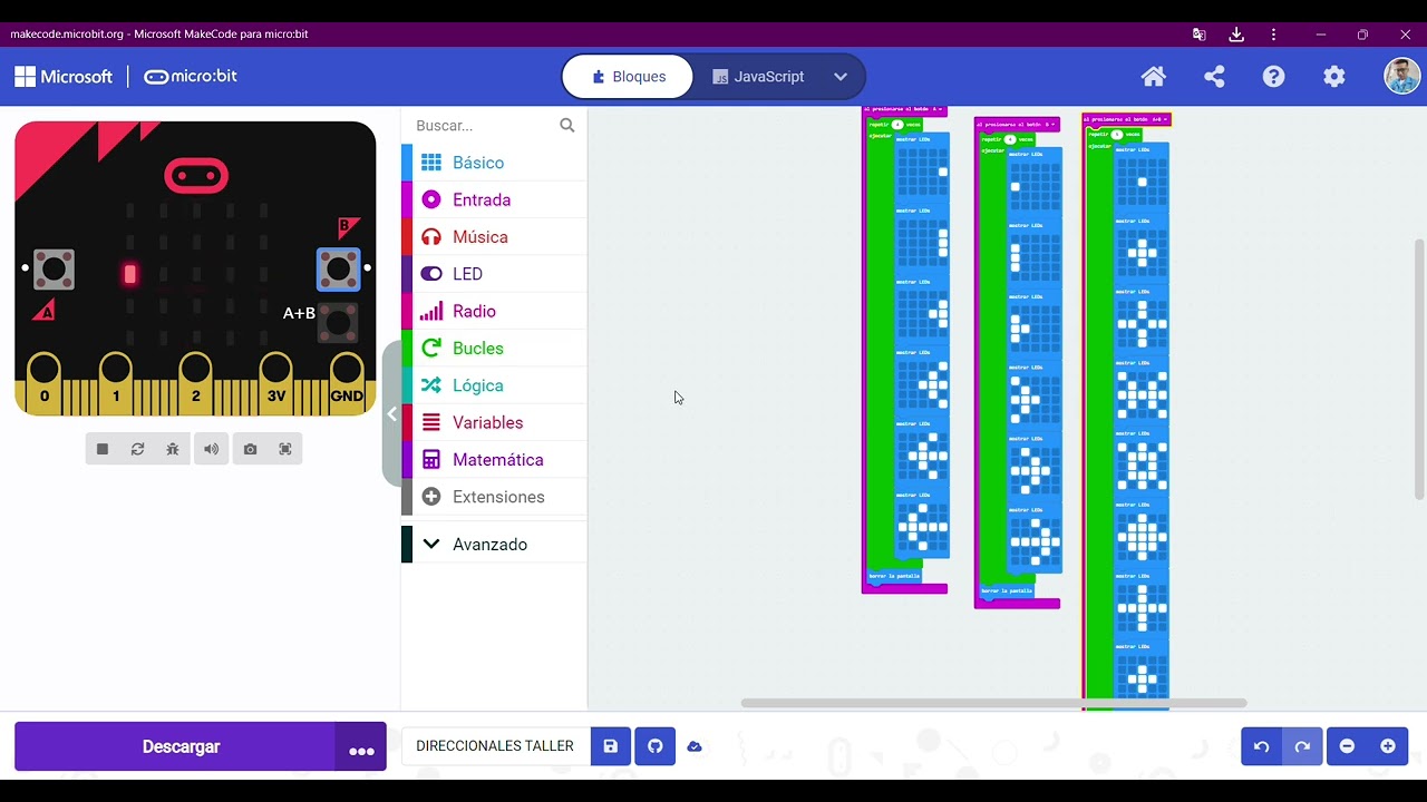 makecode microbit org   Microsoft MakeCode para micro bit 2024 07 18 22 34 23