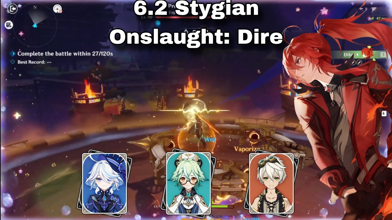 [6.2 Stygian Onslaught Dire] Diluc Vape Plunge Vs Prototype Cal. Breguet || Genshin Impact