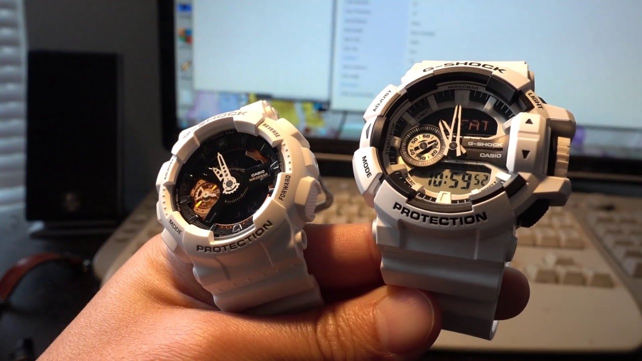 G-Shock Sizing for thin wrist: GA-400 vs. GMAS-110CW S-Series vs. Mudman